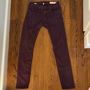Rag & Bone Maroon Jeans
